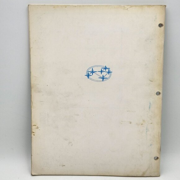 Subaru 4 Wheel Drive Overhaul Service Training Manual 1979 - Picture 2 of 3